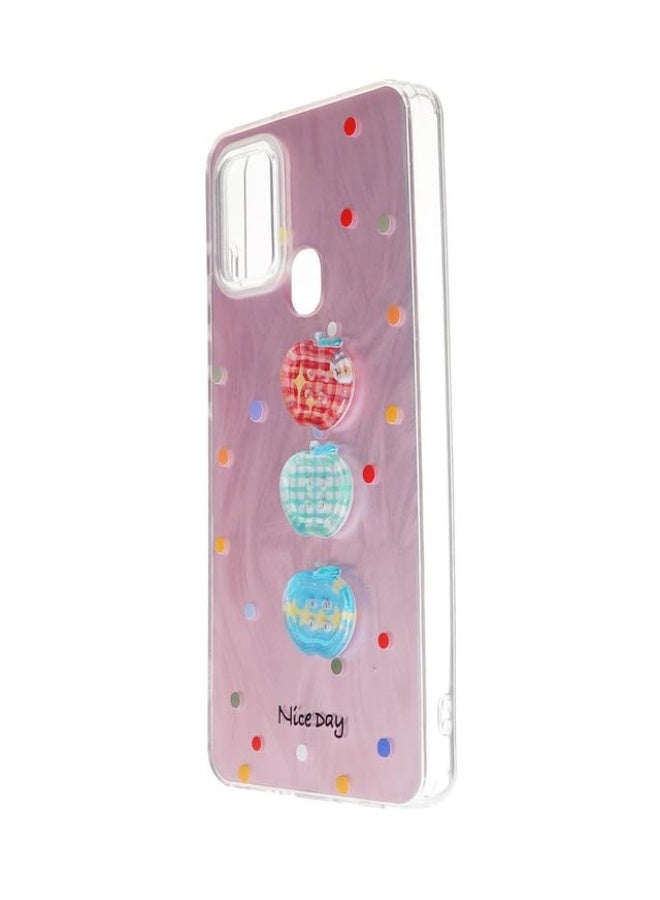 Plastic Back Cover For Samsung Galaxy A21s, Multi Color - Image 3