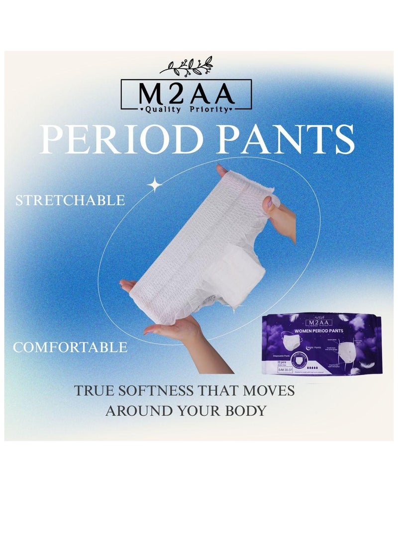 12Pcs Women Period Pants S/M and M/L Women Menstrual Pants, Maternity Delivery & Postpartum Use
