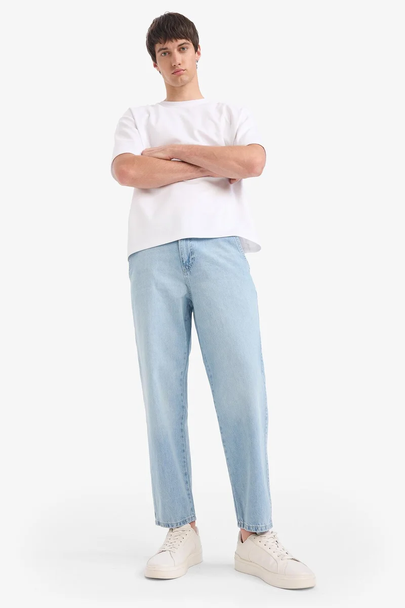 Defacto  100% Cotton Relax Fit Wide Leg Jeans for Men | Best Price UAE