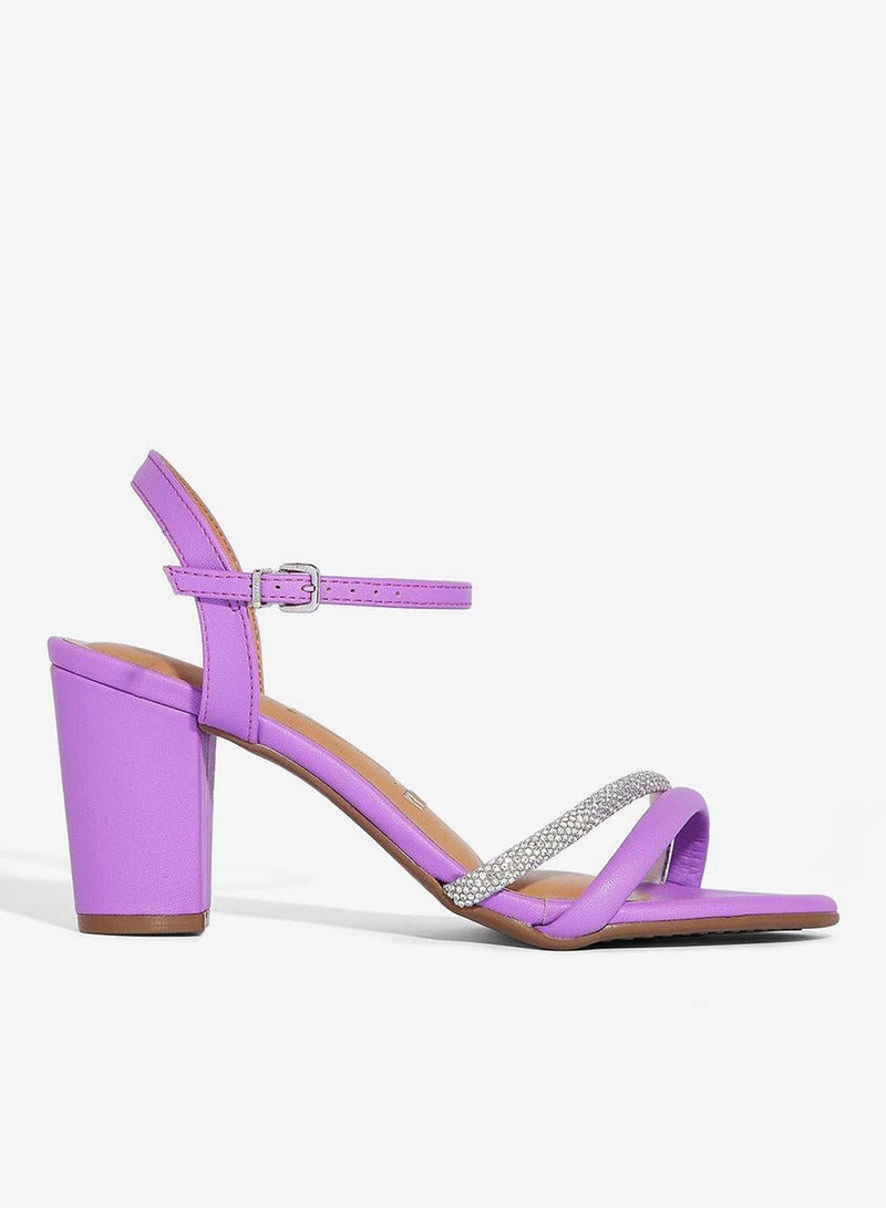 فيزانو صنادل بكعب عريض للنساء - صنادل أنيقة بكعب عالٍ للارتداء اليومي - Image 1