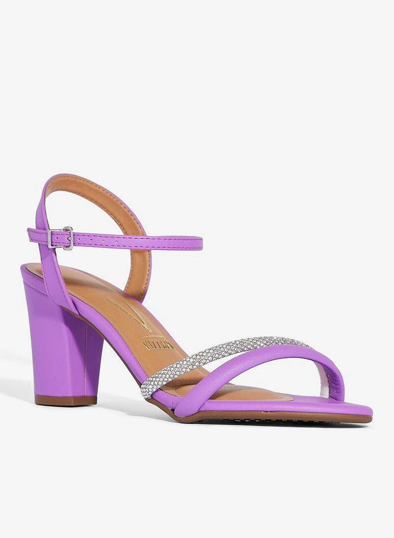 فيزانو صنادل بكعب عريض للنساء - صنادل أنيقة بكعب عالٍ للارتداء اليومي - Image 2