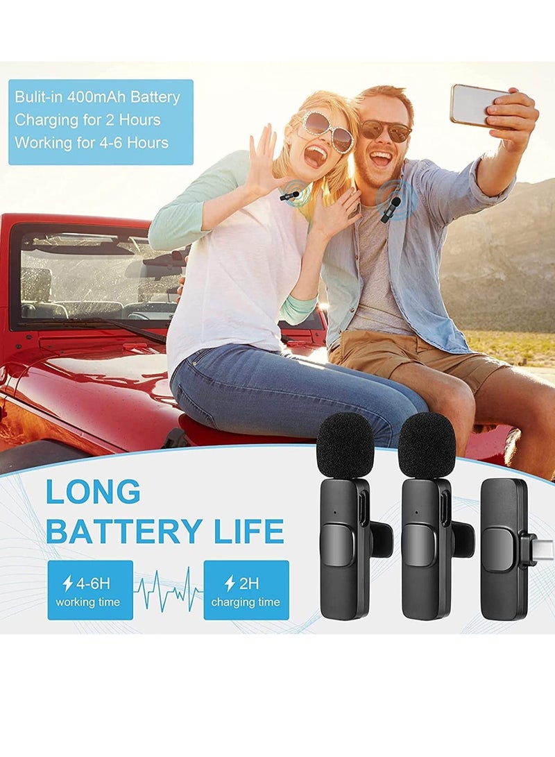 ELTRAZONE Wireless Lavalier Microphone for Phone(USB-C), Dual Wireless Microphone for Video Recording, Live Stream, Vlog, YouTube, TikTok, Facebook - Image 4