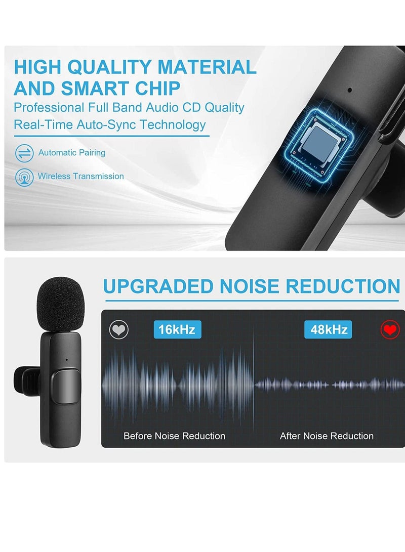 ELTRAZONE Wireless Lavalier Microphone for Phone(USB-C), Dual Wireless Microphone for Video Recording, Live Stream, Vlog, YouTube, TikTok, Facebook - Image 3