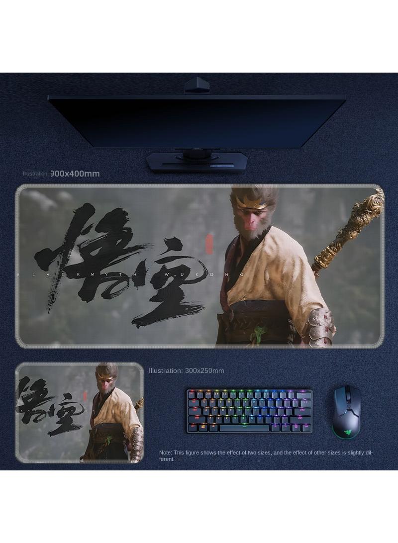 Y&D Black Myth Wukong PS5 Gaming Mouse Pad, Keyboard Pad, Waterproof with Non-Slip Rubber Base - Image 1