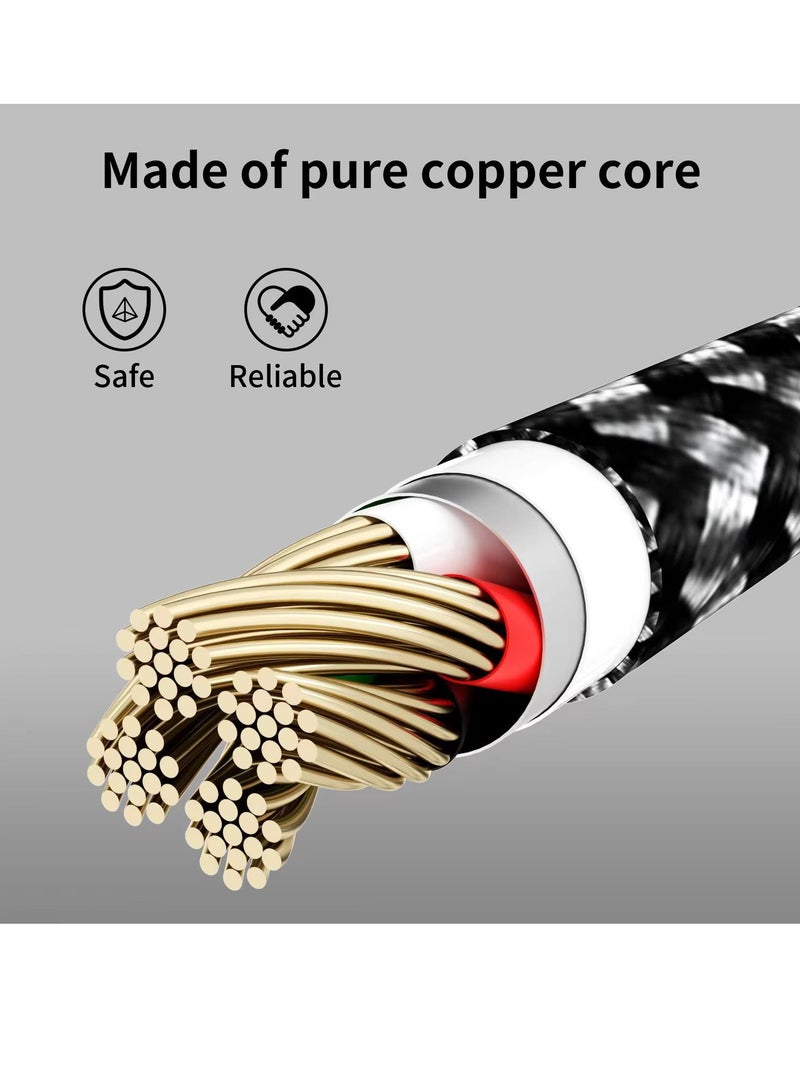 PowerMax Powerboost USB-C to USB-A Data Cable, Premium Braided, 1000 MM, Black – Compatible with Samsung Galaxy, Laptops, Nintendo Switch, Huawei MateBook X Pro, iPad Mini 6, and more. - Image 2