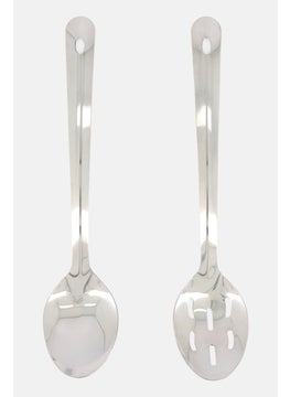 2 Pieces Stainless Steel Tool Set, Silver