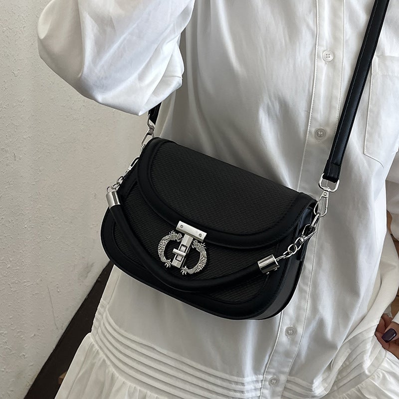 Fashion Mini Crossbody Bag Saddle Shoulder Handbag for Women - Image 4