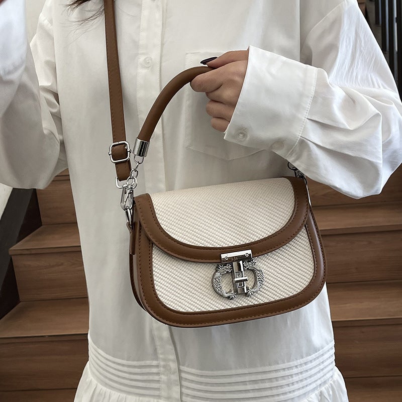 Fashion Mini Crossbody Bag Saddle Shoulder Handbag for Women - Image 2