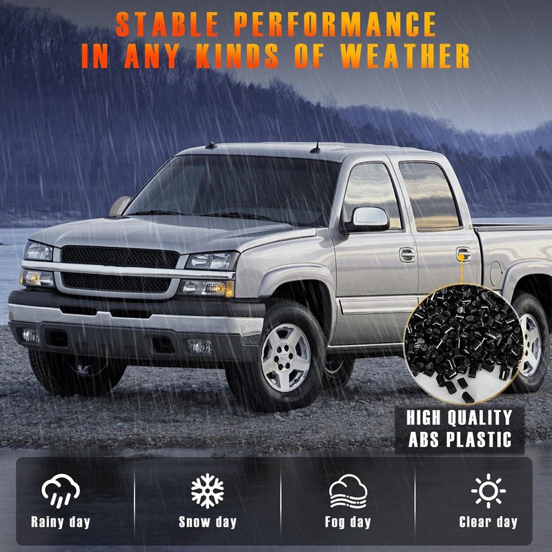 AMSPRAC Chromed Exterior Door Handle Cover Caps & Rear Tailgate Handle Cover & Door Side Rearview Mirror Caps,Exterior Cover Set fit for 1999-2006 Chevrolet Silverado GMC Sierra,12PCS - Image 3
