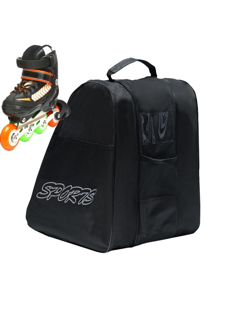 SOLARAE Roller Skate Bag, Oxford Cloth Skates Shoulder Bag, Inline Skate Tote for Skating Storage, Roller Skates Shoe Pouch Organizer, Ice Skate Bag for Child, Teenager, Kids, Adult - Image 1