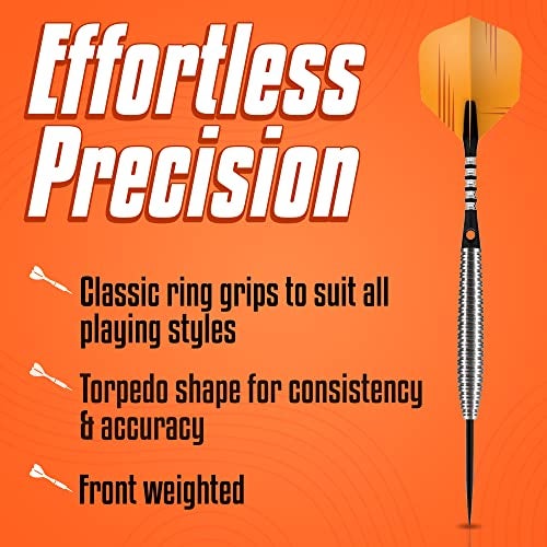 Shot طقم سهام شوت! زين دو جو من الفولاذ | 80% تنجستين | شكل طوربيد متوازن من الأمام | سهام احترافية مصنوعة يدويًا مع أجنحة | رأس فولاذي للوحة السهام المصنوعة من الألياف | صنع في نيوزيلندا - Image 2