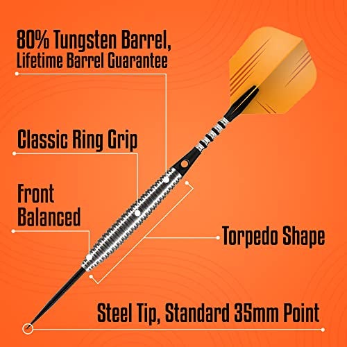 Shot طقم سهام شوت! زين دو جو من الفولاذ | 80% تنجستين | شكل طوربيد متوازن من الأمام | سهام احترافية مصنوعة يدويًا مع أجنحة | رأس فولاذي للوحة السهام المصنوعة من الألياف | صنع في نيوزيلندا - Image 3