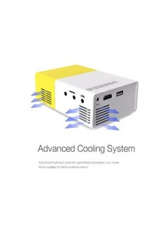docooler YG300 Portable QVGA LED 400 Lumens Projector With Remote Control YG300 White/Yellow  - Image 4