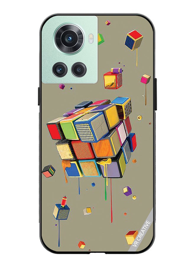 VR CREATIVE Protective Case Cover For OnePlus Ace Cubes Design Multicolour - Image 1