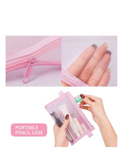 STAUD SYOSI Mesh Pen Bag Zipper Pencil Bags Multifunctional Makeup File Folders Document Organizer Cosmetic Accessories Storage for Travel School and Office Supplies 5 PCS  - Image 2