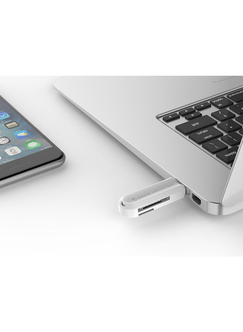 Orico CRS21 USB 3.0 SD TF Micro SD Card Reader White  - Image 5