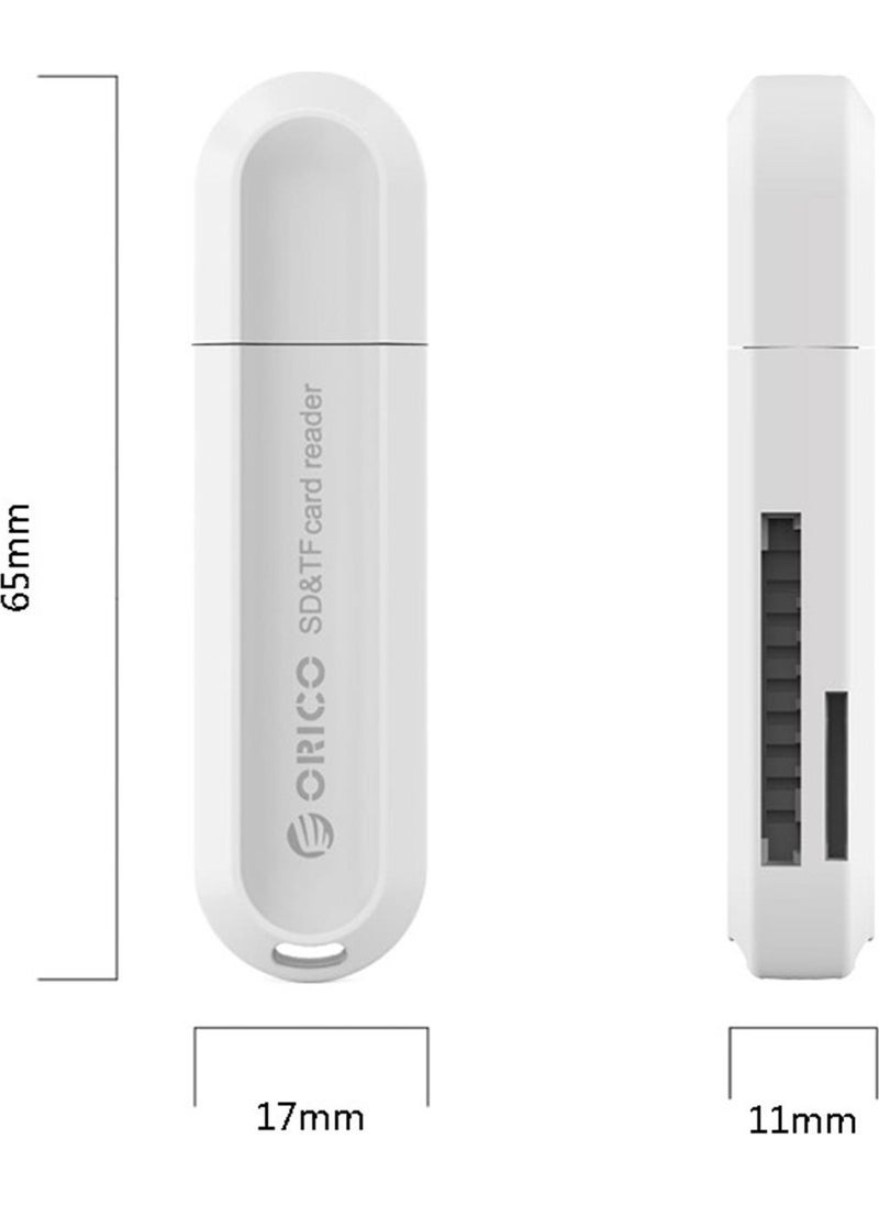 Orico CRS21 USB 3.0 SD TF Micro SD Card Reader White  - Image 4