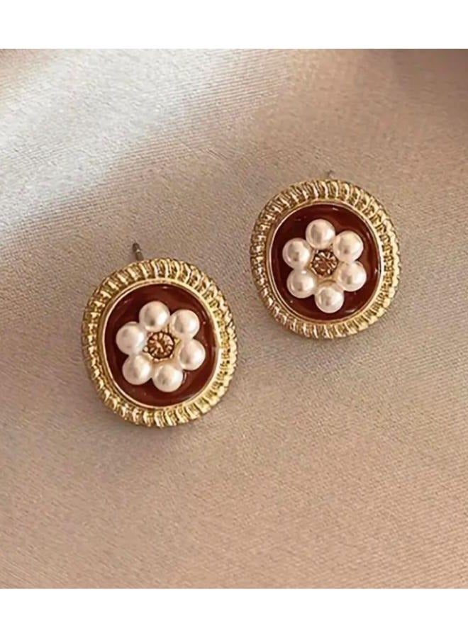 مجموعة من 10 قطع من الأقراط على طراز بوهو الكلاسيكي، حجر بخت شهر ديسمبر الصناعي، سبائك الزنك مع ترصيع بلاستيكي، إبرة أذن من الفولاذ المقاوم للصدأ، أقراط متدلية عصرية للمناسبات اليومية والهدايا - Image 4