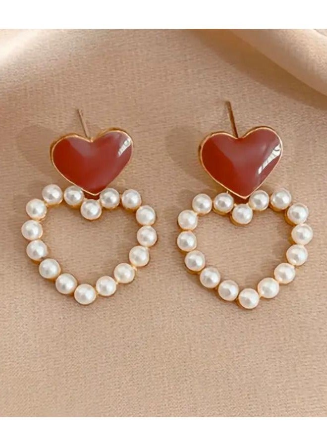 مجموعة من 10 قطع من الأقراط على طراز بوهو الكلاسيكي، حجر بخت شهر ديسمبر الصناعي، سبائك الزنك مع ترصيع بلاستيكي، إبرة أذن من الفولاذ المقاوم للصدأ، أقراط متدلية عصرية للمناسبات اليومية والهدايا - Image 5