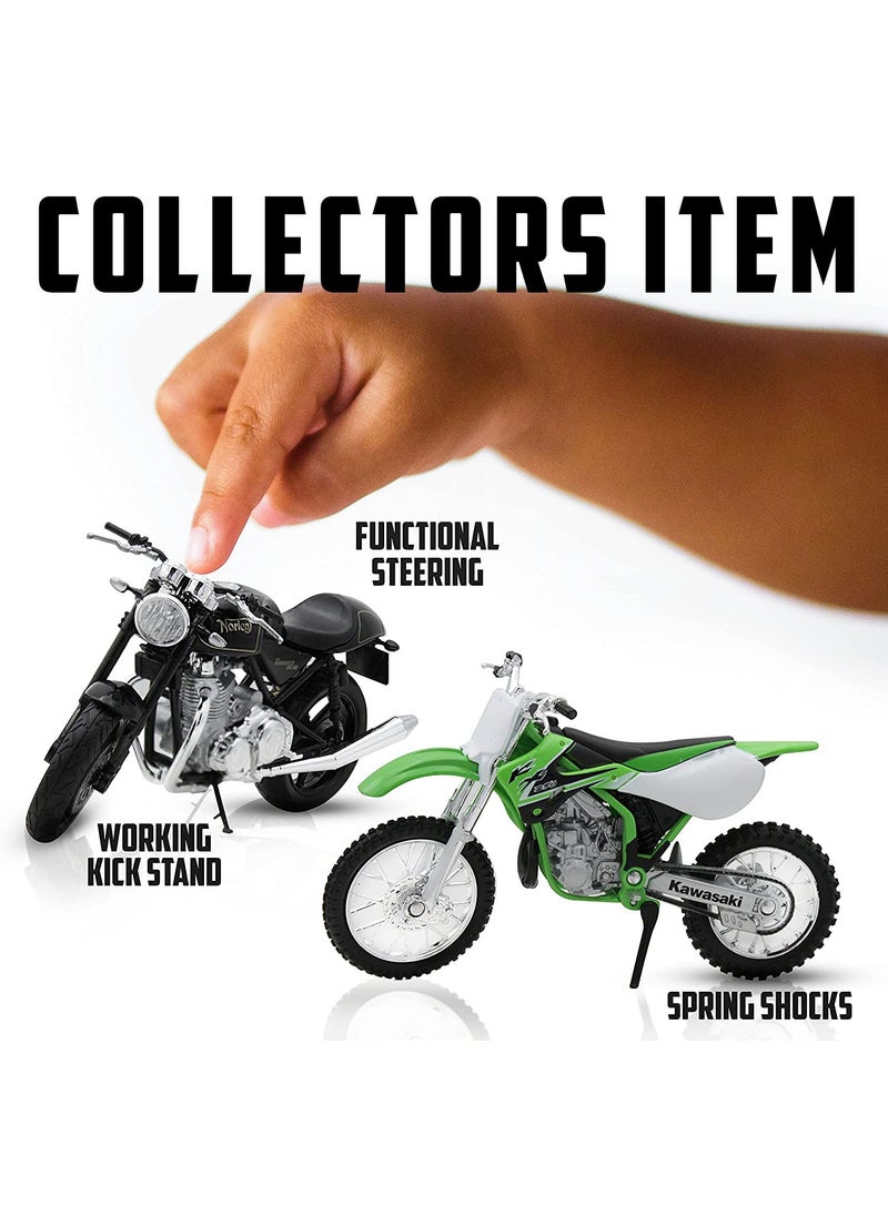 Welly Welly Die Cast Motorcycle Green Kawasaki 2009 Ninja ZX-10R, 1:18 Scale  - Image 2