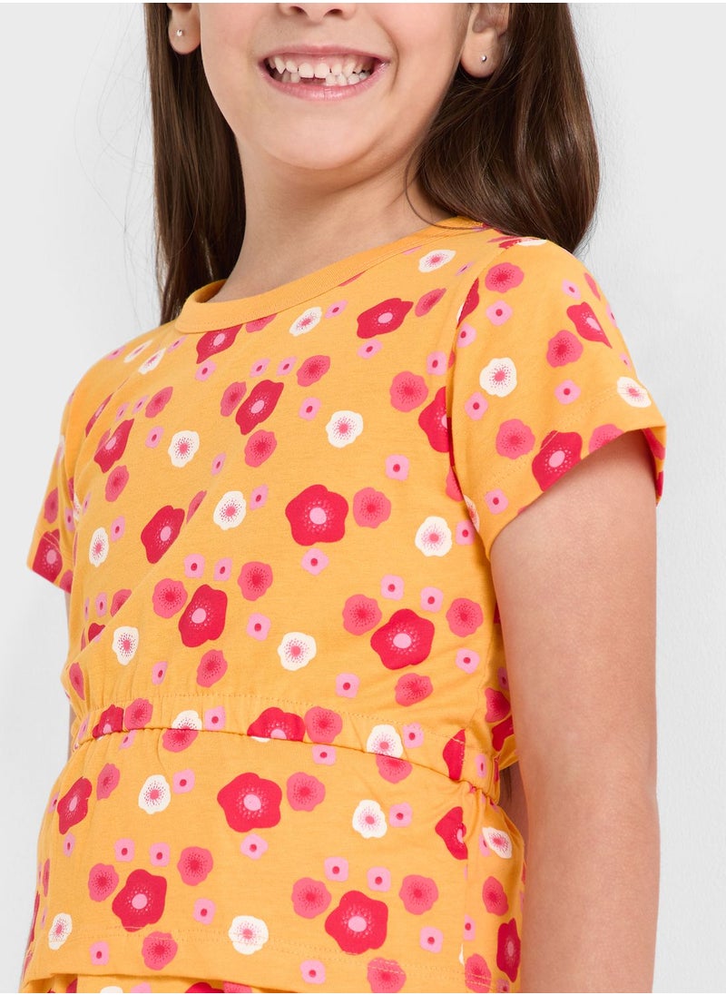 Pinata - Floral Printed Knitted Dress - Image 1