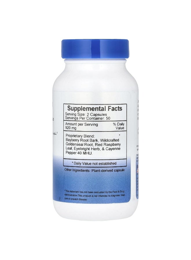 Christopher's Original Formulas, Herbal Eye Formula, 920 mg, 100 Vegetarian Caps (460 mg per Capsule)