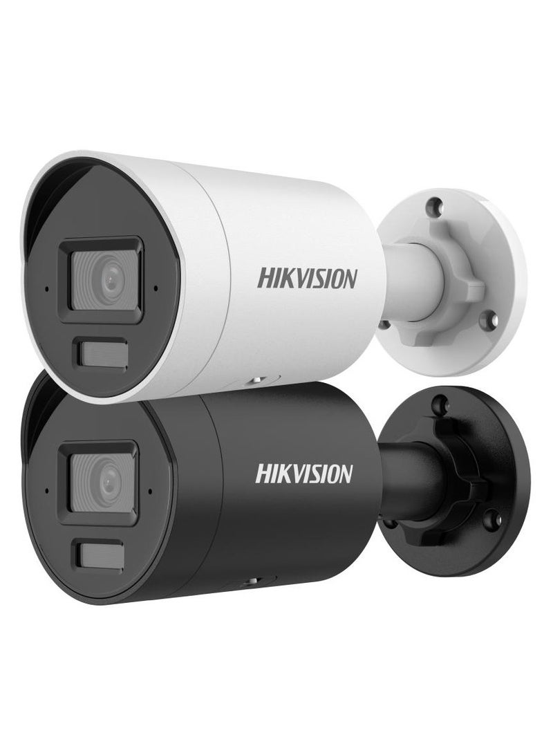 HIKVISION 8 MP Acusense Smart Hybrid Light Fixed Bullet Network Camera (WHITE COLOR) - Image 1