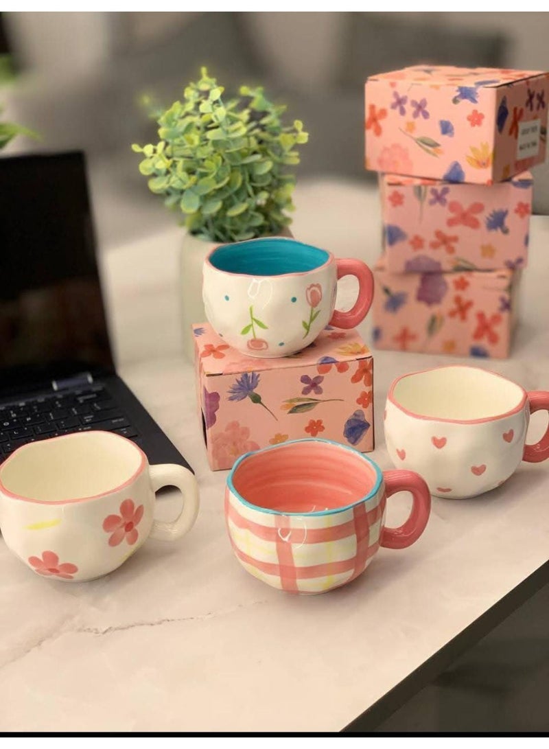 1 Piece A Collection of Porcelain Mugs – Diverse Shapes & Colors with a Stylish Artistic Flai - Image 2