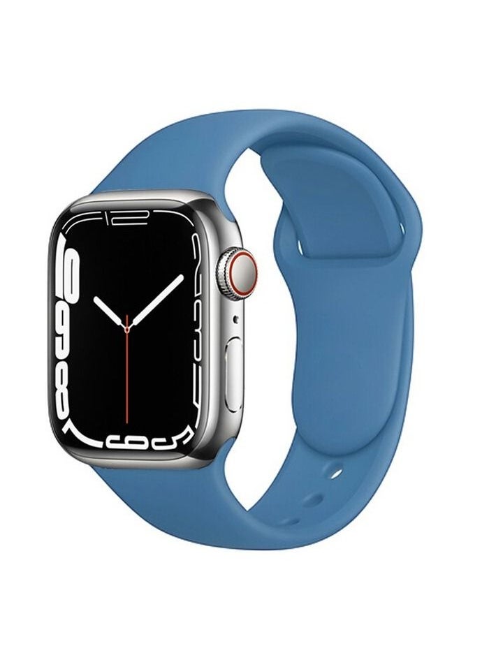 Generic - Apple Watch Band 41mm Soft Silicone Sport Band Replacement Wrist Strap Compatible for iWatch Apple Watch Series 7 Nike+,Sport,Edition - Image 1