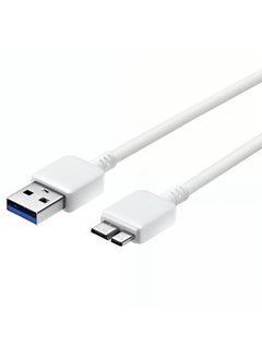 Taimi USB 3.0 Male A to Micro B Data Charger Cable Cord White For WD Hard Drive  - Image 1