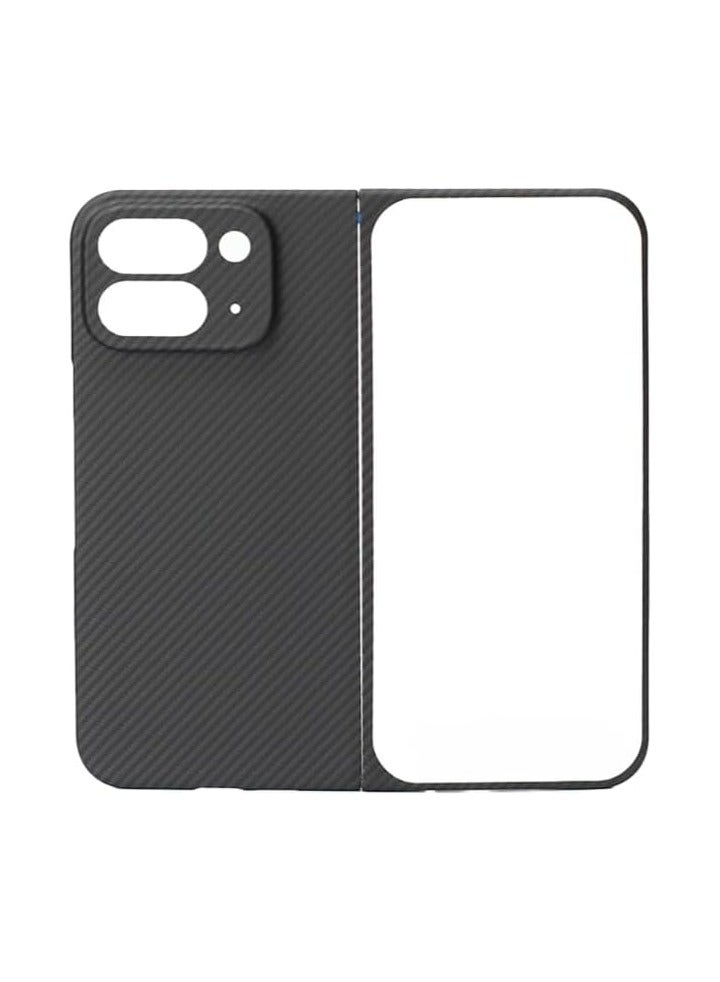 600D Carbon Fiber Phone Case Compatible with Google Pixel 9 Pro Fold (2024) Luxury Ultra-Thin Aramid Fiber Cover for Pixel 9 Pro Fold