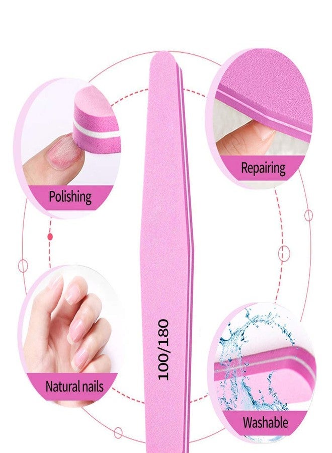 Bolt Bee Nail Buffers, Double Sided Sponge Nail File, 100/180 Grit, Professional Nail Art Care, 10 Pieces - Image 3