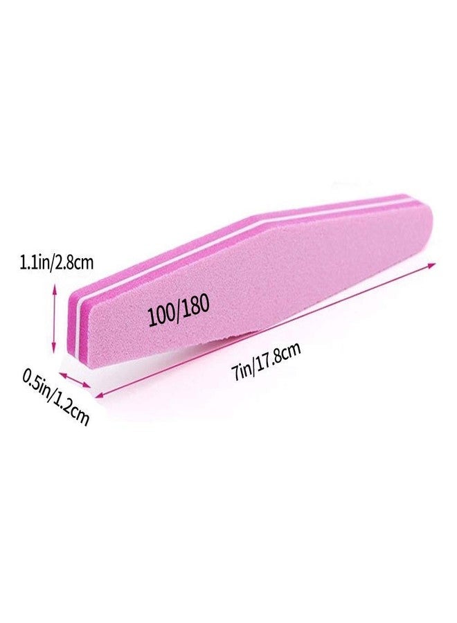 Bolt Bee Nail Buffers, Double Sided Sponge Nail File, 100/180 Grit, Professional Nail Art Care, 10 Pieces - Image 5