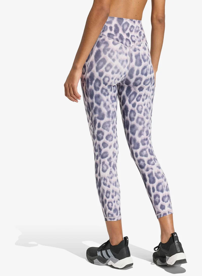 Adidas Optime Essentials Workout Leopard 7/8 Leggings