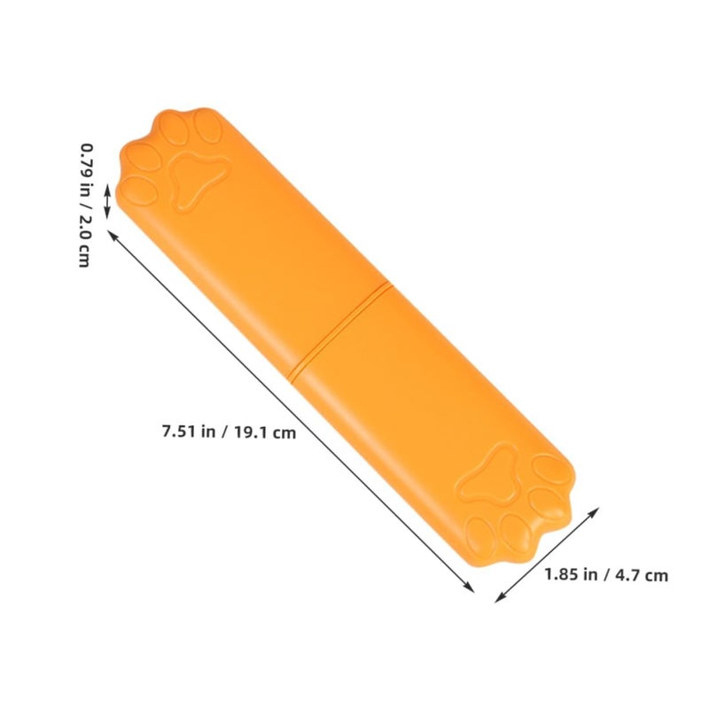 Orange Pet Comb Cat Grooming Brush Fine Teeth Detangling Fur - Image 4