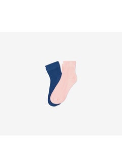 Tchibo Kid Girl 2 Pairs Of Socks, Navy and Pink  - Image 1
