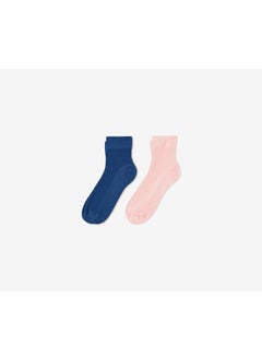 Tchibo Kid Girl 2 Pairs Of Socks, Navy and Pink  - Image 2
