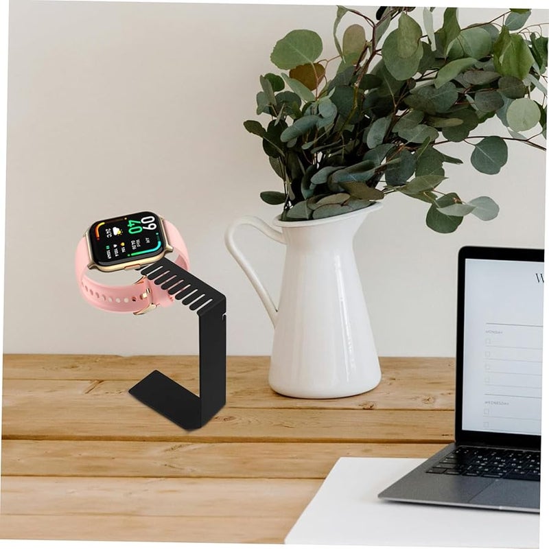 Jojofuny Weighted Charging Dock Stand With Strap Organizer Black For Nightstand Stability - Image 3