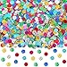 MARFOREVER Multicolor Sparkle Foil Confetti Glitter Round Confetti Birthday Scatter Table Metallic Sequin Sprinkles Circle Dots for Baby Shower Wedding Christmas Valentine Party Decorations - Image 3