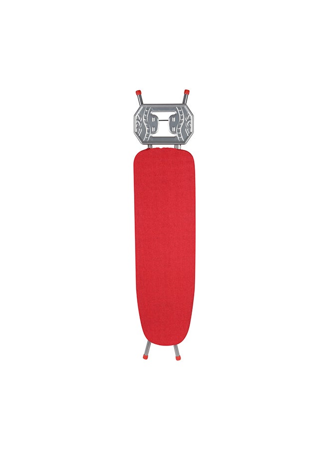 Royalford Royalford Leona Ironing Board| RF11245|Iron Table with Adjustable Height Mechanism| Heat Resistant Cotton Cover| Monoblock Metal Base - Red  - Image 1