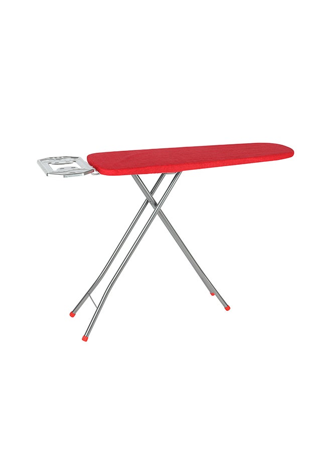 Royalford Royalford Leona Ironing Board| RF11245|Iron Table with Adjustable Height Mechanism| Heat Resistant Cotton Cover| Monoblock Metal Base - Red  - Image 2