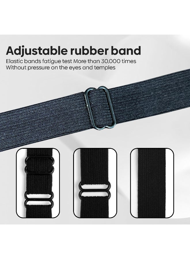 أرابيكو Silk Sleep Mask, 2 Pack Eye Masks for Sleeping, 100% Natural Mulberry Silk with Adjustable Strap, Ultra-Soft Eye Shade Cover for Travel, Puffy Eyes Relief & Relaxation Gifts (Fluffy Fabric) - Image 4