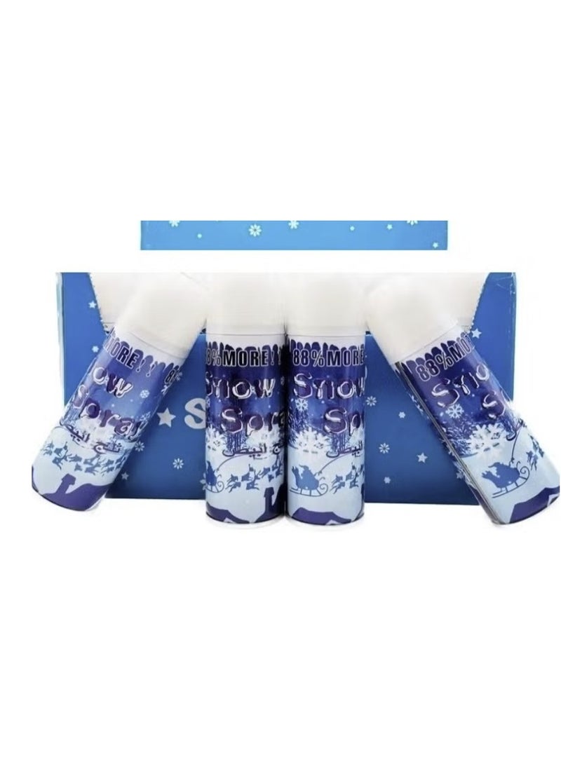 Snow 4 Pcs Snow Spray Party String – Artificial Snow Effect Spray for Christmas, Parties & Celebrations – 400ml - Image 3