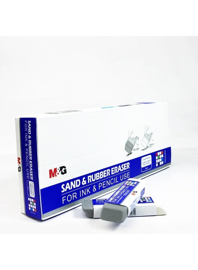 M&G Sand & Rubber Eraser, for erasable ink and  pencils - Image 1