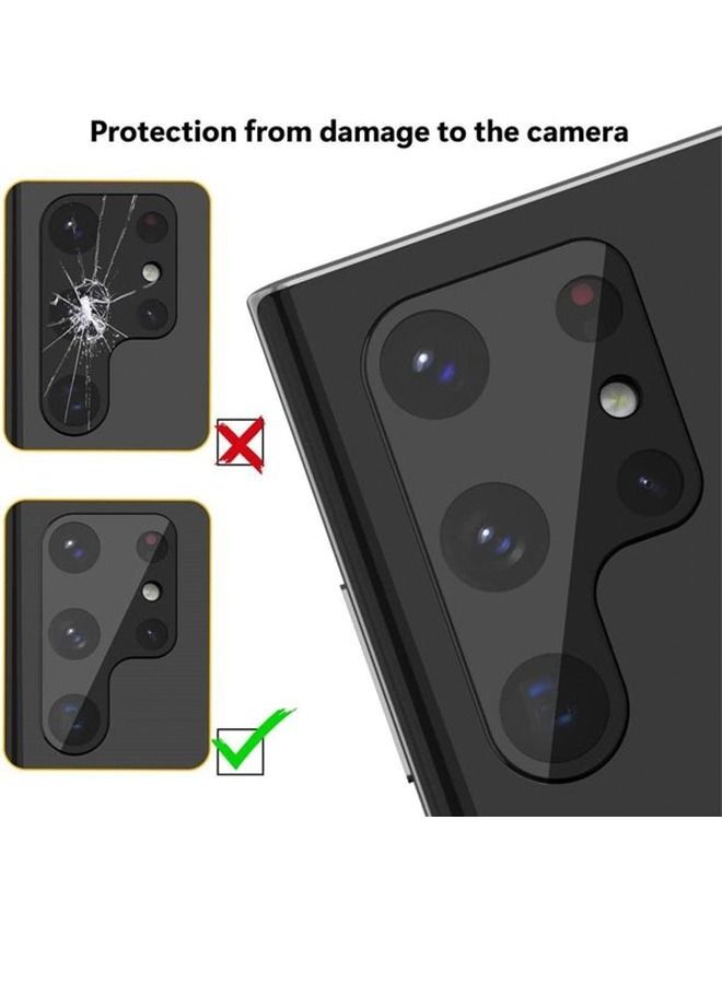 BORTONY Galaxy S22 Ultra Camera Lens Protector Scratch Resistant Tempered Glass Pack of 2 - Image 4