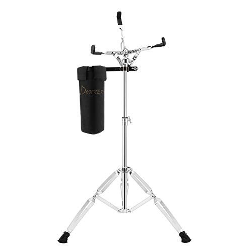 Donner Snare Drum Stand Adjustable Snare Stand Double Braced Extended with Drum Stick Holder Fit 1014 Dia Drums Drum Pads Height Range 2640 Inches
