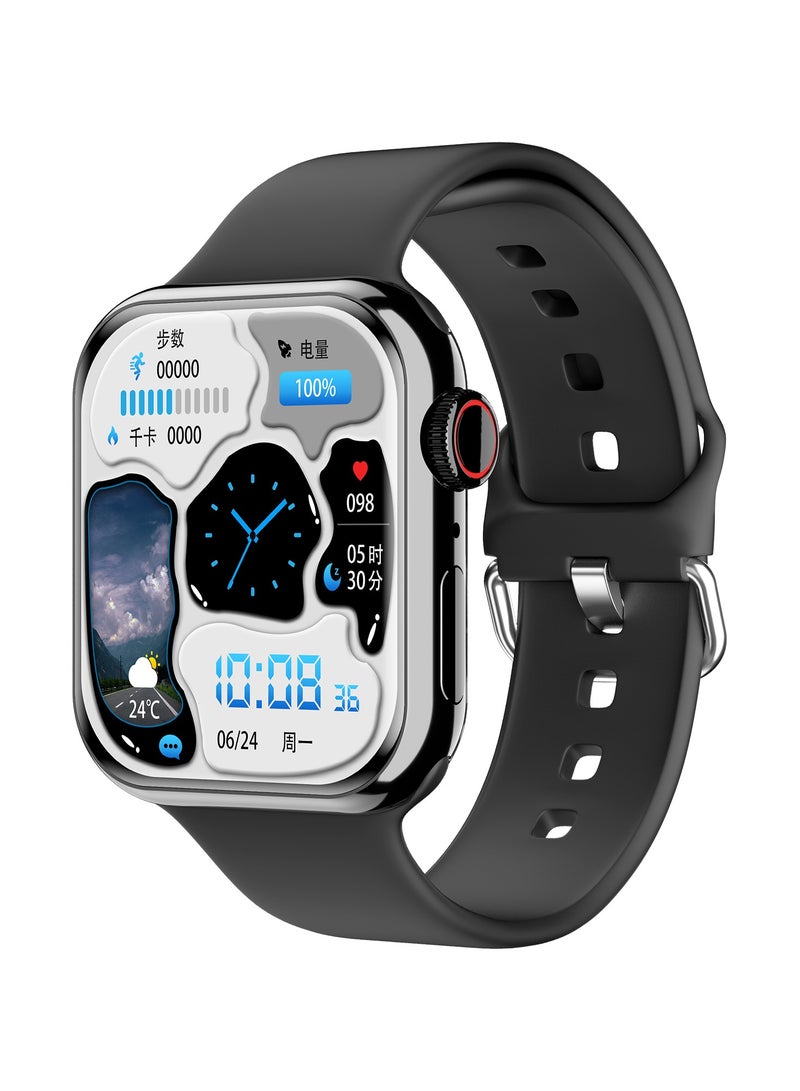 GULFLINK IW9 Mini Smartwatch for Women 1.75inch Screen IP68 Waterproof Tracker Sport Fashion- Black - Image 1