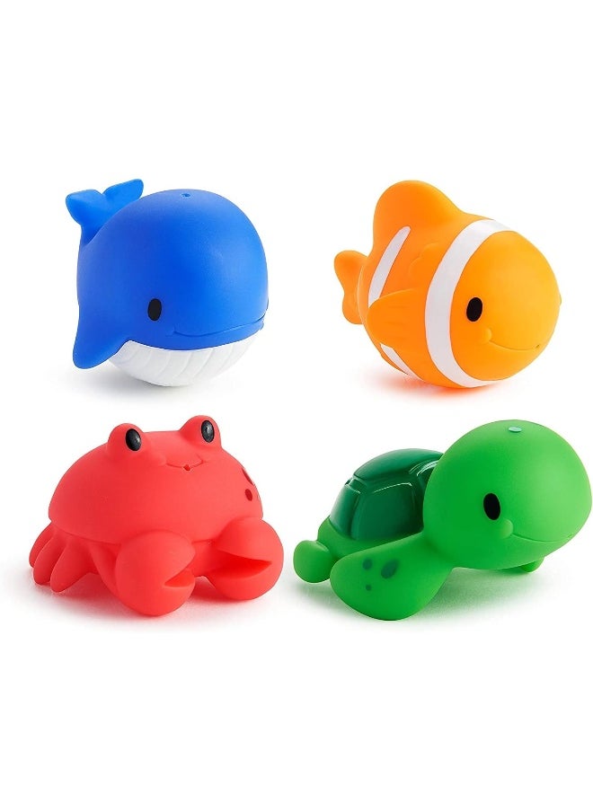 Munchkin Munchkin Ocean Squirts Baby Bath Toy, 4 pack  - Image 1