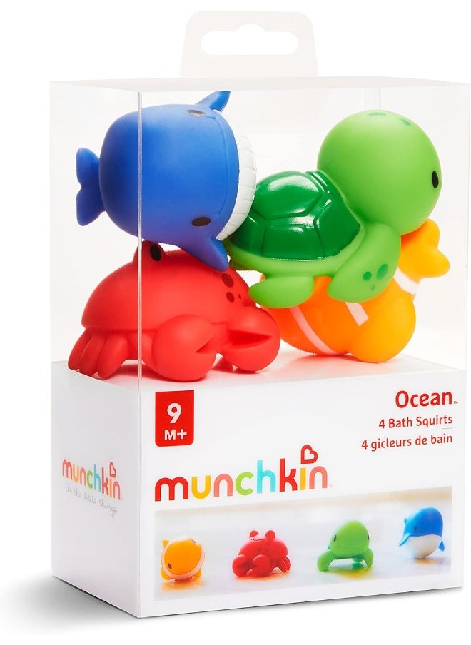 Munchkin Munchkin Ocean Squirts Baby Bath Toy, 4 pack  - Image 4
