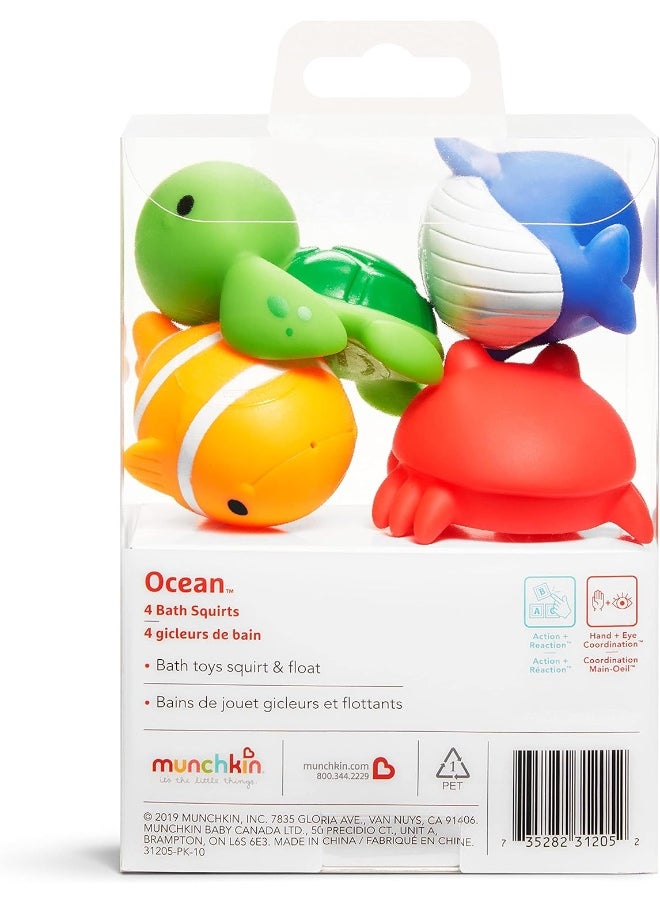Munchkin Munchkin Ocean Squirts Baby Bath Toy, 4 pack  - Image 5